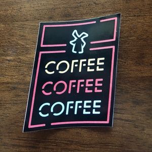 Dutch Brothers Sticker - Coffee Neon Light